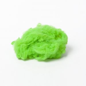 Dope Dyed Green 12dtex Recycled Polyester Staple Fiber For Nonwoven Carpet Felt
