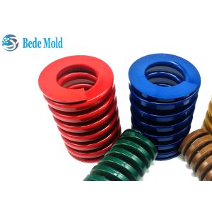 OD 40mm Flat Wire Spring TM Injection Mold Medium Load 65Mn Materail Red Color