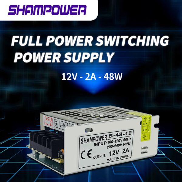 Buy LED Driver DC 12V2A24W single output  SMPS with DC12V24W full watt Iron Case for LED Lighting Factory Outlet at wholesale prices