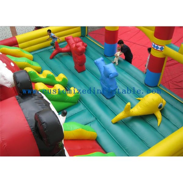 Garden Backyard Kids Inflatable Amusement Park Playland For Outdoor Sports