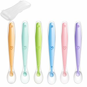 Clear Silicone Spoon Squeeze Feeder With Case Custom Pattern Printing
