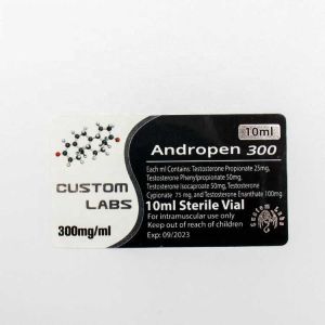 Glossy Lamination PMS 50ml Pill Glass Vial Labels