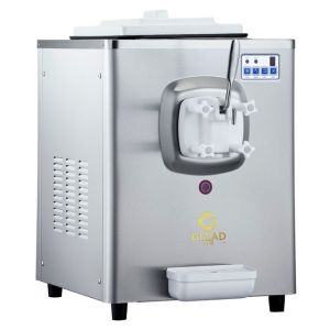 China 1.6L Freezing Tank Soft Ice Cream Machine with 5L Hopper 220-240V Voltage 100-150 Cups per Hour on sale