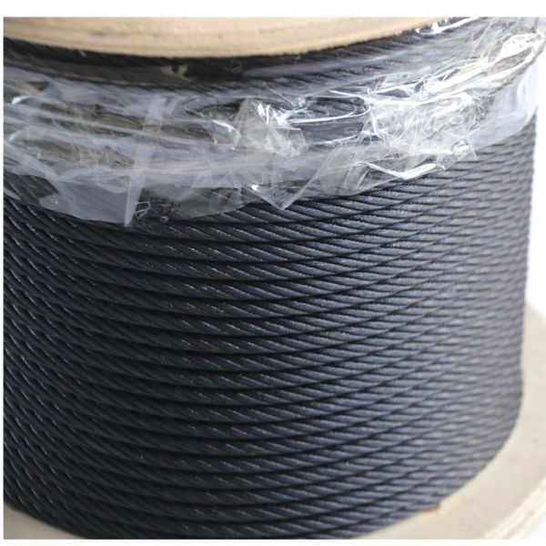 Buy Black Steel Wire Rope for Theatre Rigging and Stage Performance with Non-Reflective Finish at wholesale prices