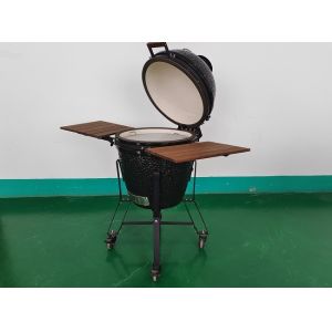 China 21.5inch Ceramic BBQ Grill Kamado,  BBQ, Bamboo Handle, AL top vent on sale