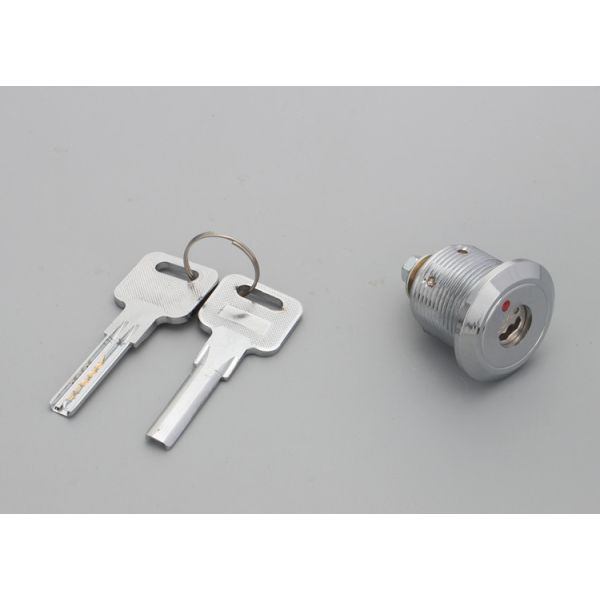 Silver Pin Tumbler Cam Lock , Cylinder Pin Tumbler Lock Two Side Open