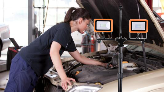 Buy Stand Alone 20WX2 4000LM Portable LED Flood Lights at wholesale prices