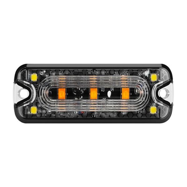 12V 24V LED Amber Strobe Warning Light for Trucks R10 R65