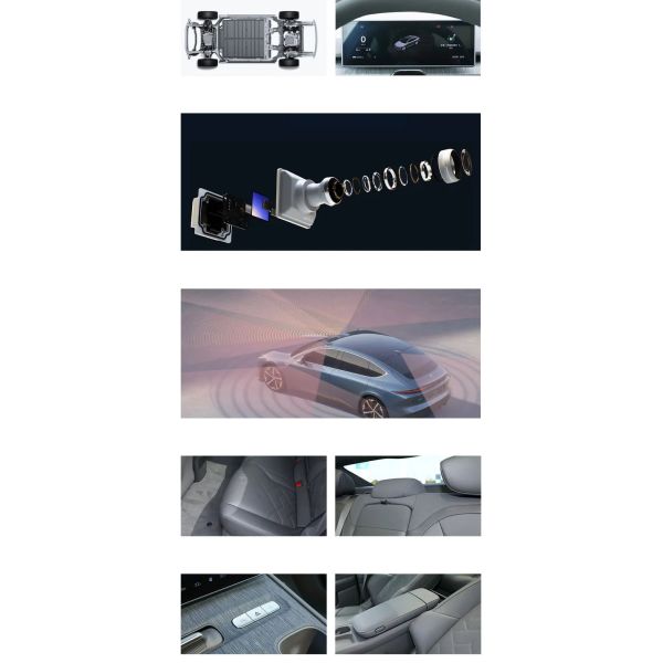 Nio ET7 Weilai Ev Car Long Range 675KM 5101 * 1987 * 1509 dimensions and 480KW power