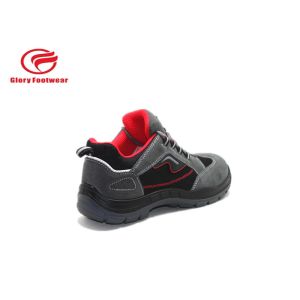 Breathable Red Lining Mesh Sport Safety Shoes , Steel Plant Lightweight Safety