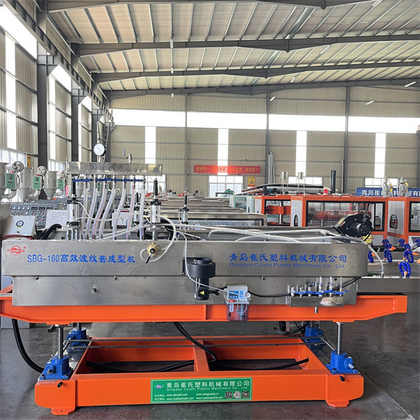 HDPE PP Plastic Double Wall Corrugated Pipe Extruder Machinery Bellows