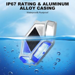 Quality Solar Dock Light with Blue/Cold White LED IP68 Waterproof 150g Weight for sale