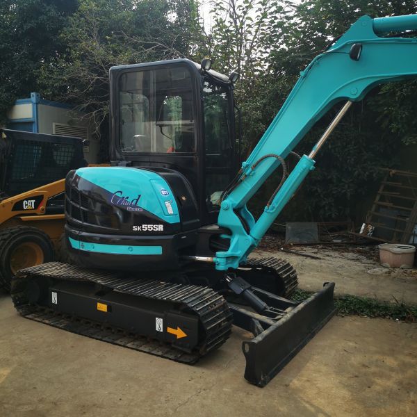 Used Kobelco SK55 Excavator 5 Ton Mini Excavator in Shanghai Operating Weight 5290KG