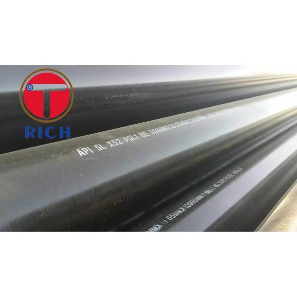 Black Coating Seamless Steel Tube Hot Rolled Non - Alloy For Gas Transportation
