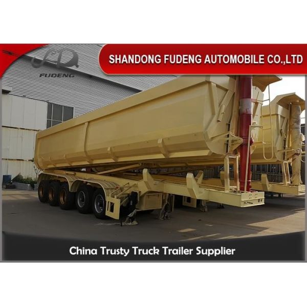 Buy Air Suspension 80T 5 Axles 45 Cubic Meters Dump Trailer at wholesale prices