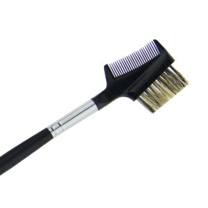 Black Synthetic Hair Eyebrow Comb Brush Professional Makeup Brush Kits
