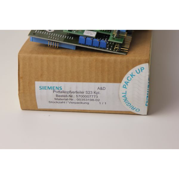 00353198-02 SMT Spare Parts Siemens Gantry Head Distributor