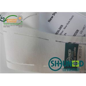 White Stretchable Waistband Interlining Elasticity Woven Fusing 130 - 145 ℃