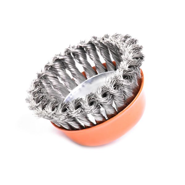 Buy Deburring Wire Wheel Twist Knot Knotted Cup Brush at wholesale prices