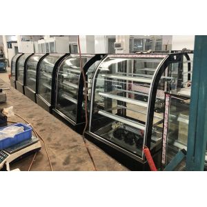 Commercial Bakery Pastry Display Cases Glass Dessert Refrigerator