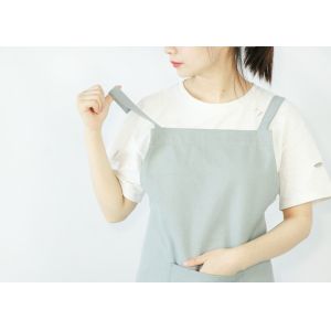 Fresh Green Dust Proof Barista Canvas Aprons For Adults