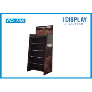 Trapezoidal Cardboard Corrugated Pop Floor Displays Six Tiers For Chocolate