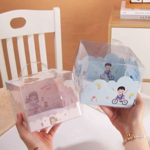 Quality Customizable Cake Containers Boxes AI CDR Or PDF for sale