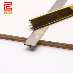 304 Stainless Steel Tile Trim T Shape For Cabinet Decoration
