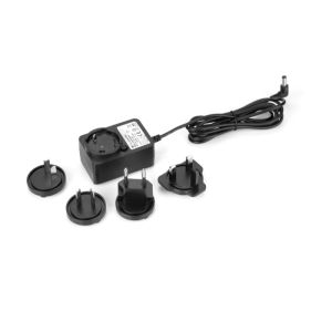 Compact 24W Interchangeable Plug Adapter OD5.5mm Male Connector 1A Currents AU