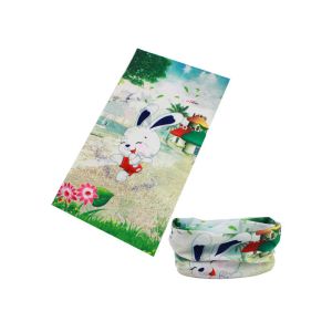 Cute Rabbit Children Multifunctional Headwear , Kids Tube Scarf Digital Printing