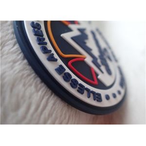 Professional Custom Round Silicon Patches For Clothing Eco - Friendly