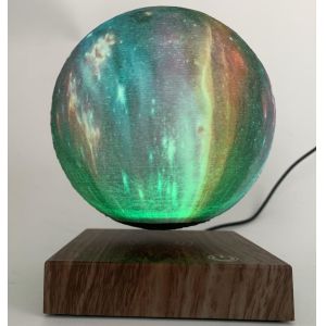 christmas gift promotion magnetic levitation platform starry moon lamp ,