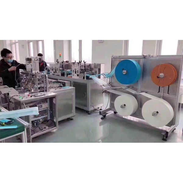 Sturdy Pollution Mask Making Machine Electric Driven With Ear Band Welding Device