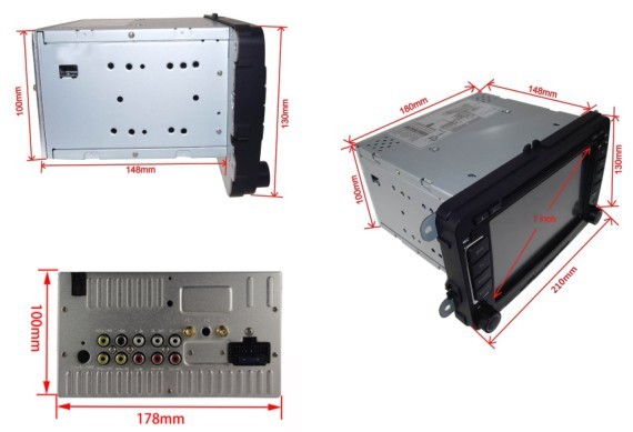 Car dvd for Volkswagen Magotan Tiguan Touran with radio gps system bluetooth TV OCB-8613