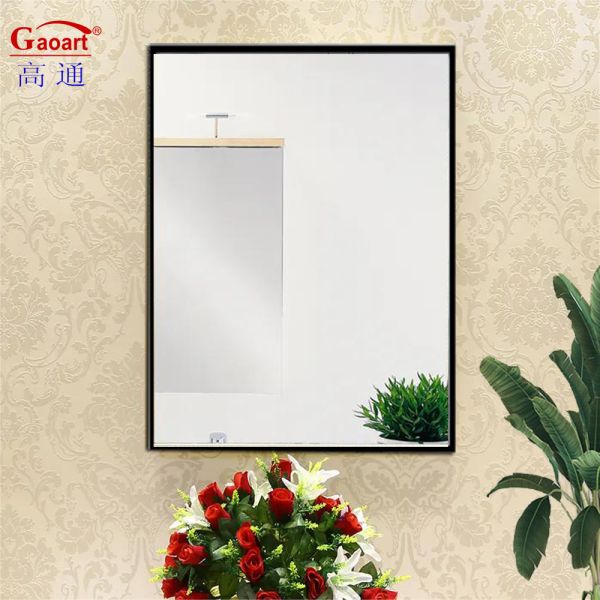 Wall-Mounted Full Length Metal Bath Mirror for Bathroom Decoration