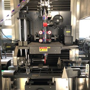 Automatic PLC Control 1.3kw Sleeve Labeling Machine Electric Driven