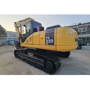 Surplus Used Hydraulic Komatsu PC220 Excavator With Aircon Unit