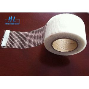 China Self Adhesive Fiberglass Mesh Tape For Repairing Wall Cracks Strength Alkali Resistant on sale