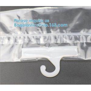 biodegradable Clothes Underwear PVC Packaging Bag With Hook Display Bikini
