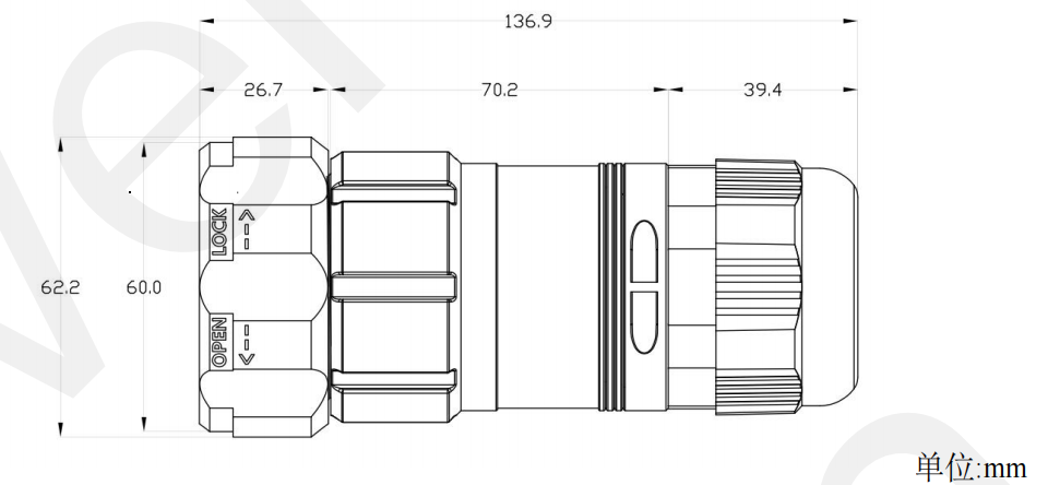 19-Core Male Female Aviation Plug Gold-Plated Copper 20A 19 Pin Socapex Connector for Stage Lighting Waterproof Connector