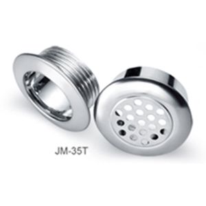 Brushed Stainless Steel Carbon Round Air Vent Hole