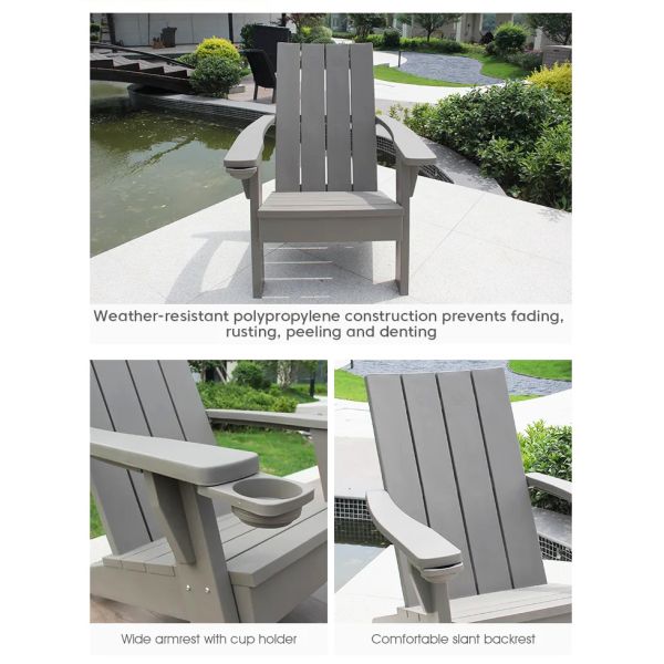 Waterproof Plastic Adirondack Chairs Nordic Outdoor Hotel's Top Pick for Leisure Time