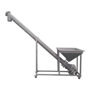 Customized Spiral Drill Vertical Screw Conveyor With Hopper For Materials