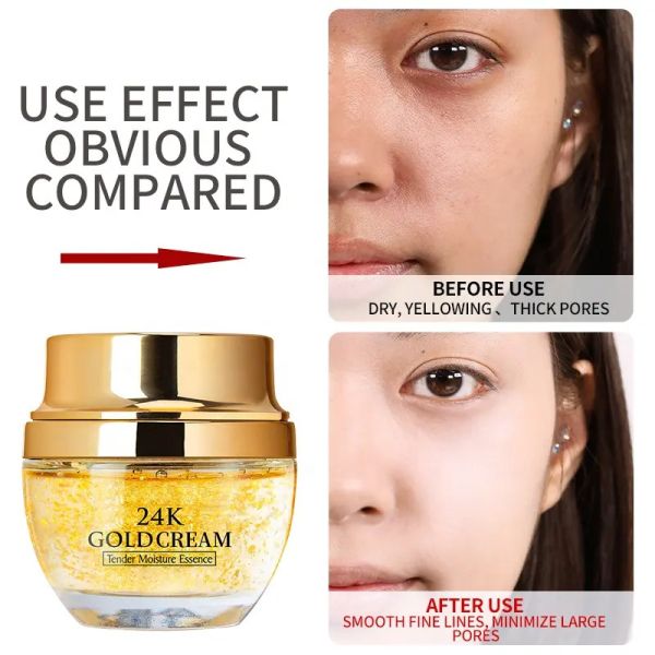 Moisturizing Antioxidant Anti Aging Wrinkles 24K Gold Face Cream