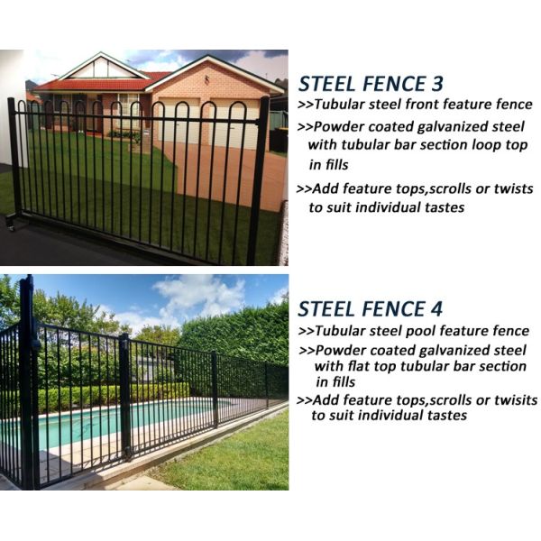 Stain Black Powder Garrison Fencing Panels