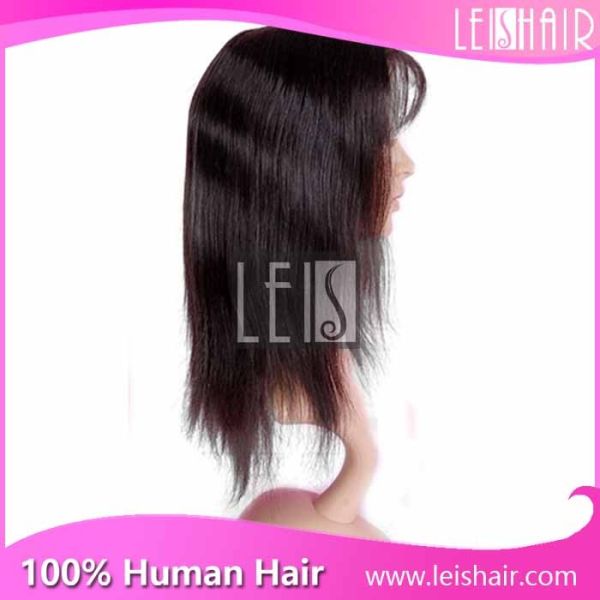 Hot selling straight 100% human hair full lace wig