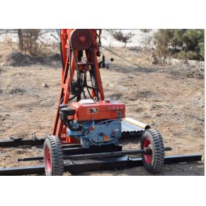 China ST 50 Portable Soil Drilling Machine 50 Meters Depth With Diesel Engine on sale