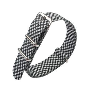 Simple Nylon 20mm Watch Band , Nato Checker Stylish Watch Bands