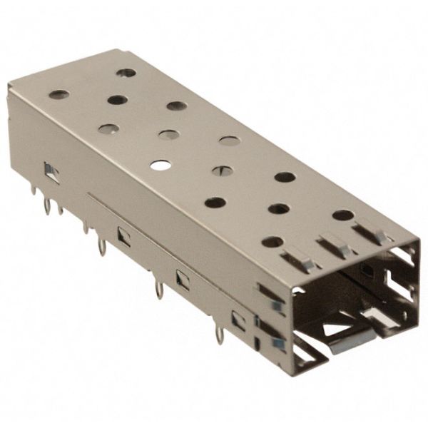 Right Angle SFP Single Cage with 8 press fit/12 EMI Pins U77-A1118-XXOX