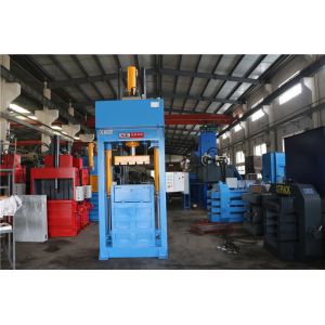 plastic waste flakes hydraulic compress/compactor baler